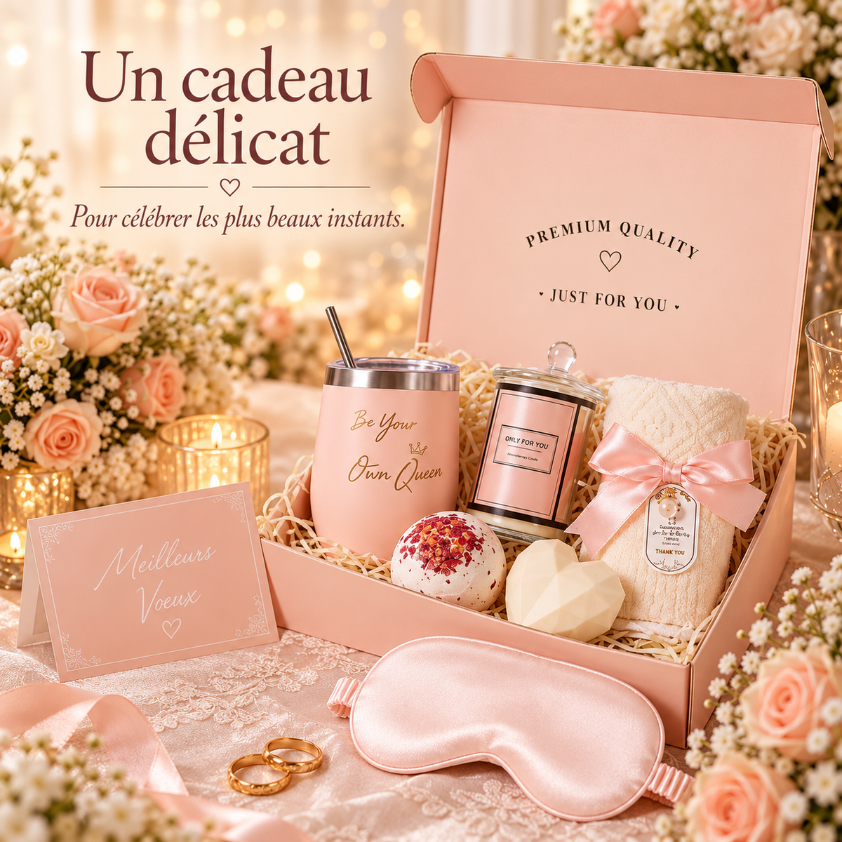 Coffret Rituel Douceur – 8 accessoires bien-être
